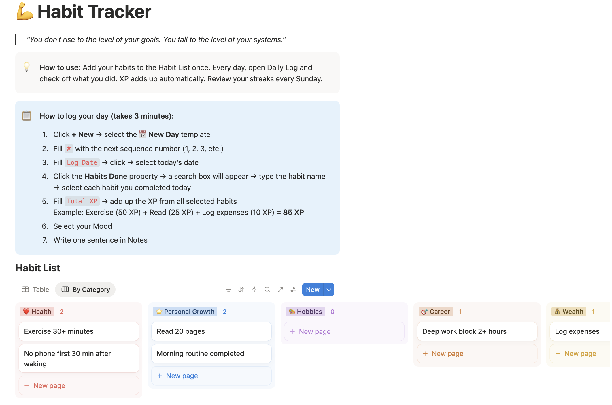 ๐ช Habit Tracker